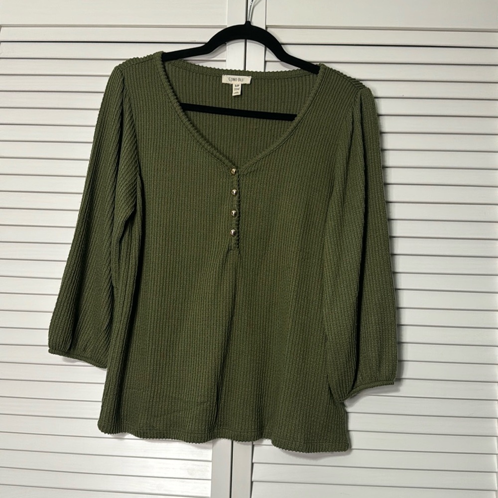 Olive green top